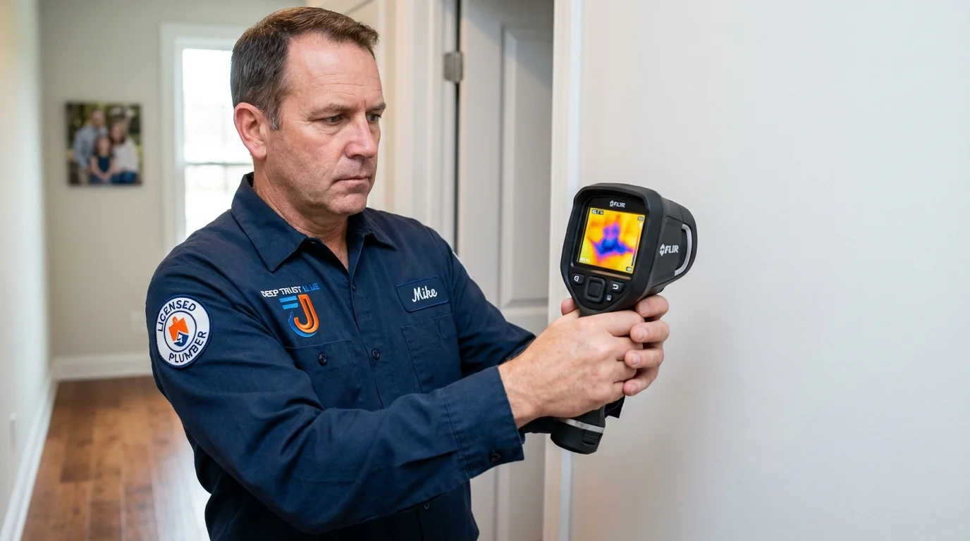Thermal imaging leak detection by Johns Plumbing LLC in Hazleton